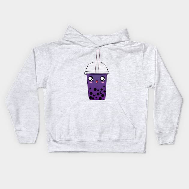 Happy Sailor Saturn Boba Kids Hoodie by ziafrazier